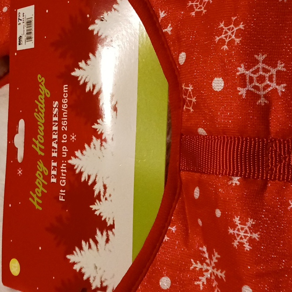 Red Snowflake Pet Harness. NWT XL - Picture 3 of 10